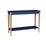 Ashme Marineblauwe Consoletafel - 105x35x74cm - Essenhout & MDF