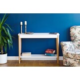 Ashme Marineblauwe Consoletafel - 105x35x74cm - Essenhout & MDF