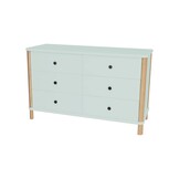 Ashme Ladekast in Vluchtige Munt | 6 Lades | Essenhout & MDF | 70x114x45cm