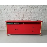 Ashme TV meubel | Rood | 140cm breed | FSC gecertificeerd