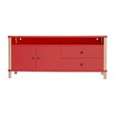 Ashme TV meubel | Rood | 140cm breed | FSC gecertificeerd