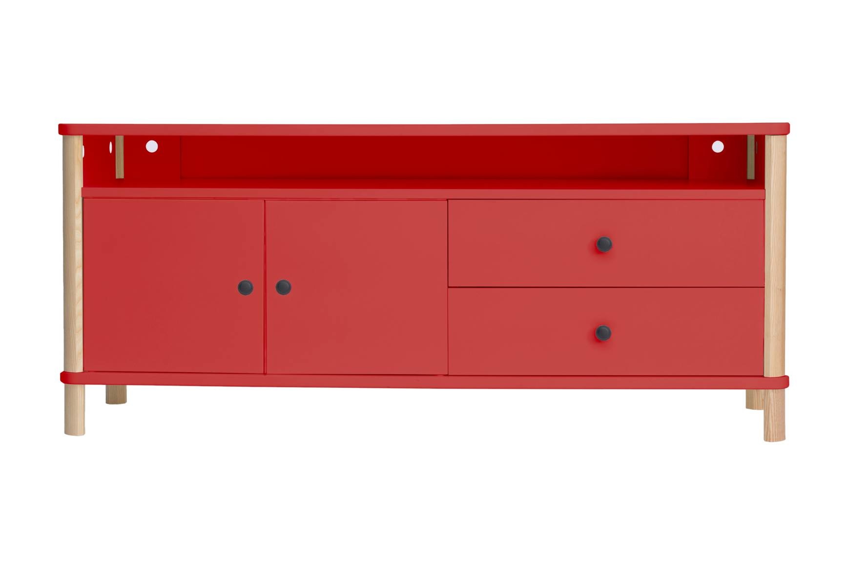 Ashme TV meubel | Rood | 140cm breed | FSC gecertificeerd