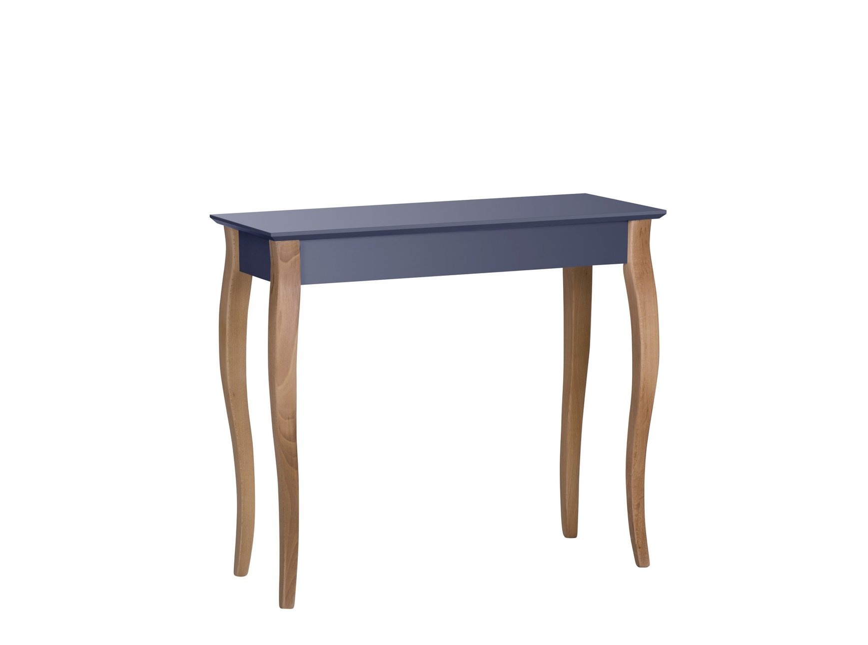 Bijzettafel Liilo - Grafiet, witte poten - 85x35x74cm - FSC gecertificeerd