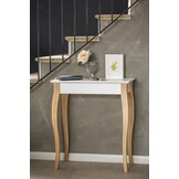 Bijzettafel Liilo: Marineblauw & Wit | 85x35x74 cm | FSC Certificaat