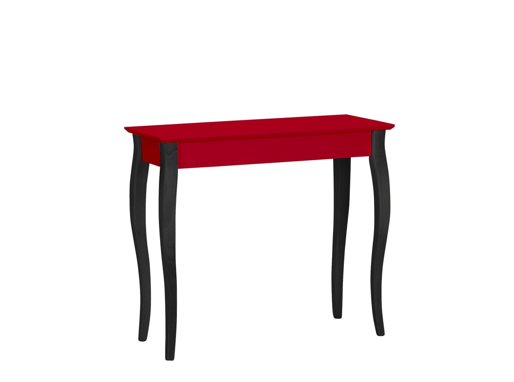 Bijzettafel Liilo - Rood (zuiver rood), 85x35x74cm, Beukenhout & gelamineerde MDF, FSC-gecertificeerd