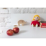 Ashwood Schrijftafel Luka - 110cm breed, bezem geel met essenhouten poten