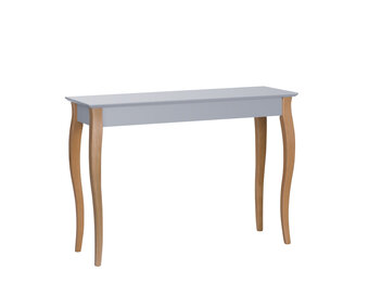 Bijzettafel Lillo in donkergrijs beton met beukenhouten poten | FSC gecertificeerd