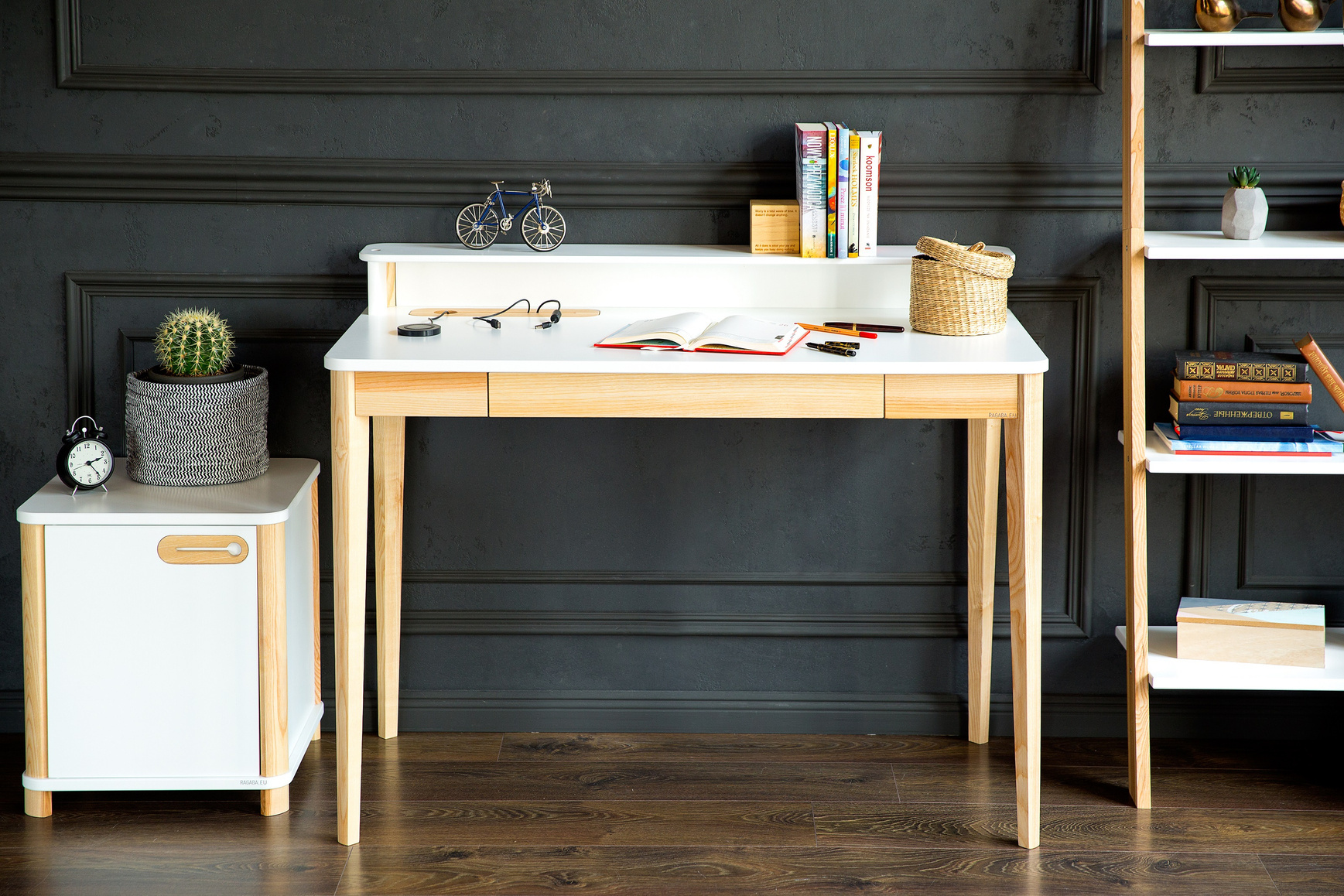 Ashme schrijftafel | Breedte 110cm | Beverbruin | FSC-gecertificeerd