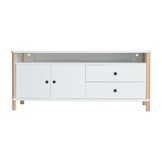 Ashme TV-meubel | 140cm breed | Wit Essenhout & MDF