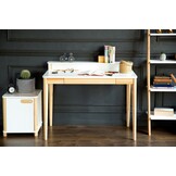 Ashme schrijftafel - lichtgrijs - 110x56x75cm - FSC gecertificeerd