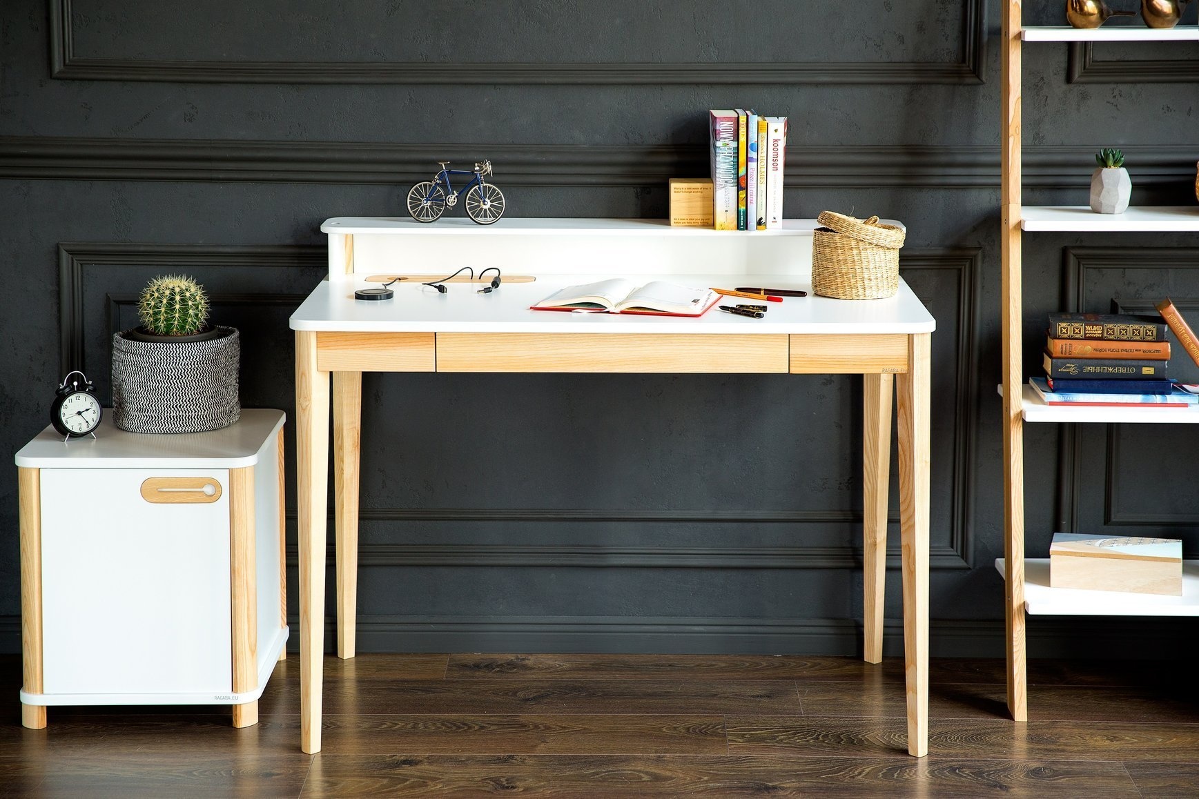 Ashme Schrijftafel wit - 110cm breed - FSC gecertificeerd