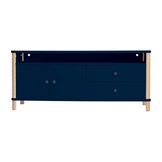 Ashme TV meubel in marineblauw - 140 cm breed met lade-interieur van 60x36x17 cm - FSC gecertificeerd