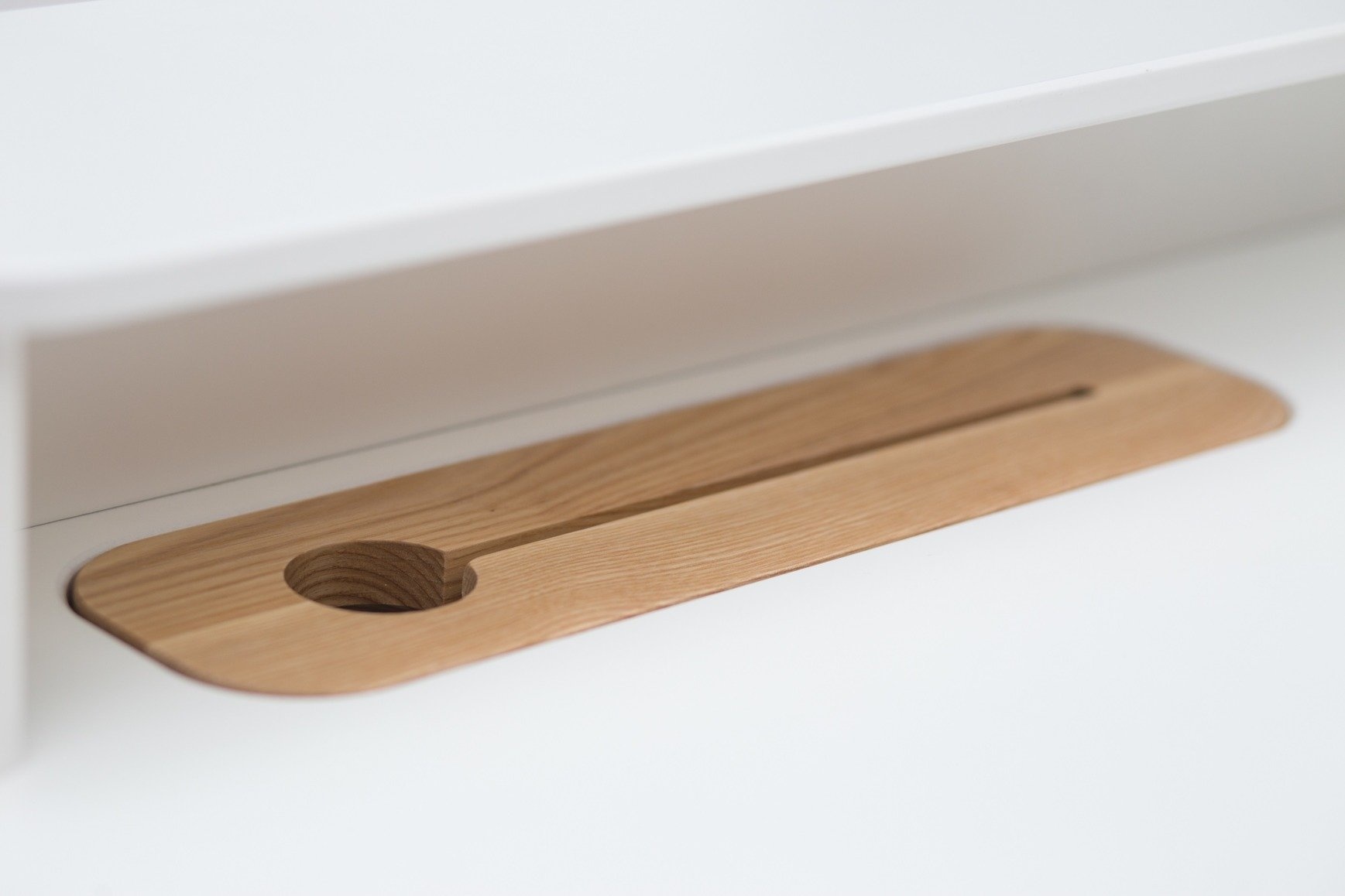 Ashme Schrijftafel in Petrolblauw 110cm breed - FSC gecertificeerd met 1 lade