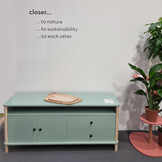 Ashme TV meubel - Saliegroen - 140 x 45 cm - FSC100% & FSCMIX