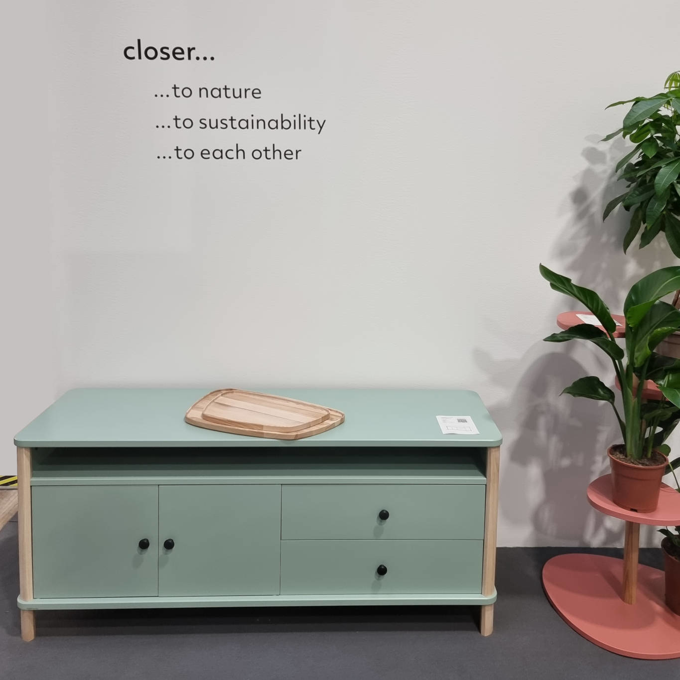 Ashme TV meubel - Saliegroen - 140 x 45 cm - FSC100% & FSCMIX