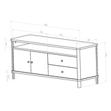 Ashme TV meubel - Saliegroen - 140 x 45 cm - FSC100% & FSCMIX