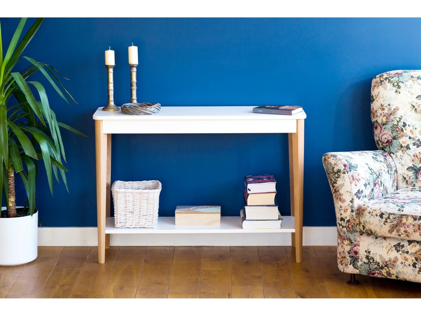 Ashme roze consoletafel | 105x35x74cm | Essenhout | FSC-certificering