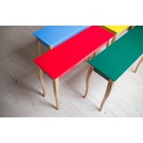 Bijzettafel Lillo 105x35x74 cm in zuiver rood, FSC gecertificeerd