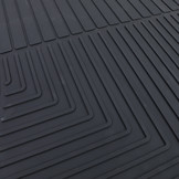 Rubberen vloermatten geschikt voor Hyundai Santa Fe CM 06-12 - Zwart - 4 stuks