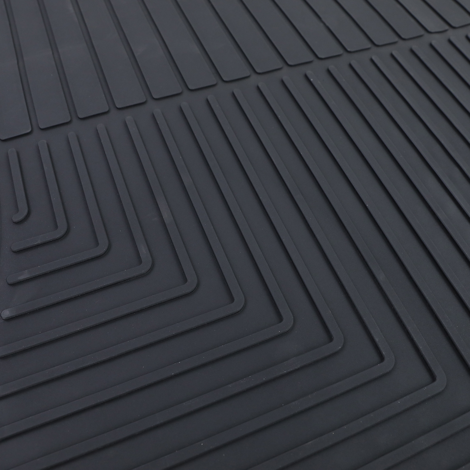 Rubberen vloermatten geschikt voor Hyundai Santa Fe CM 06-12 - Zwart - 4 stuks