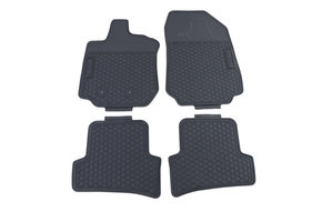 Rubberen vloermatten - geschikt voor Renault Clio 3 BR CR - Premium kwaliteit - Zwart
