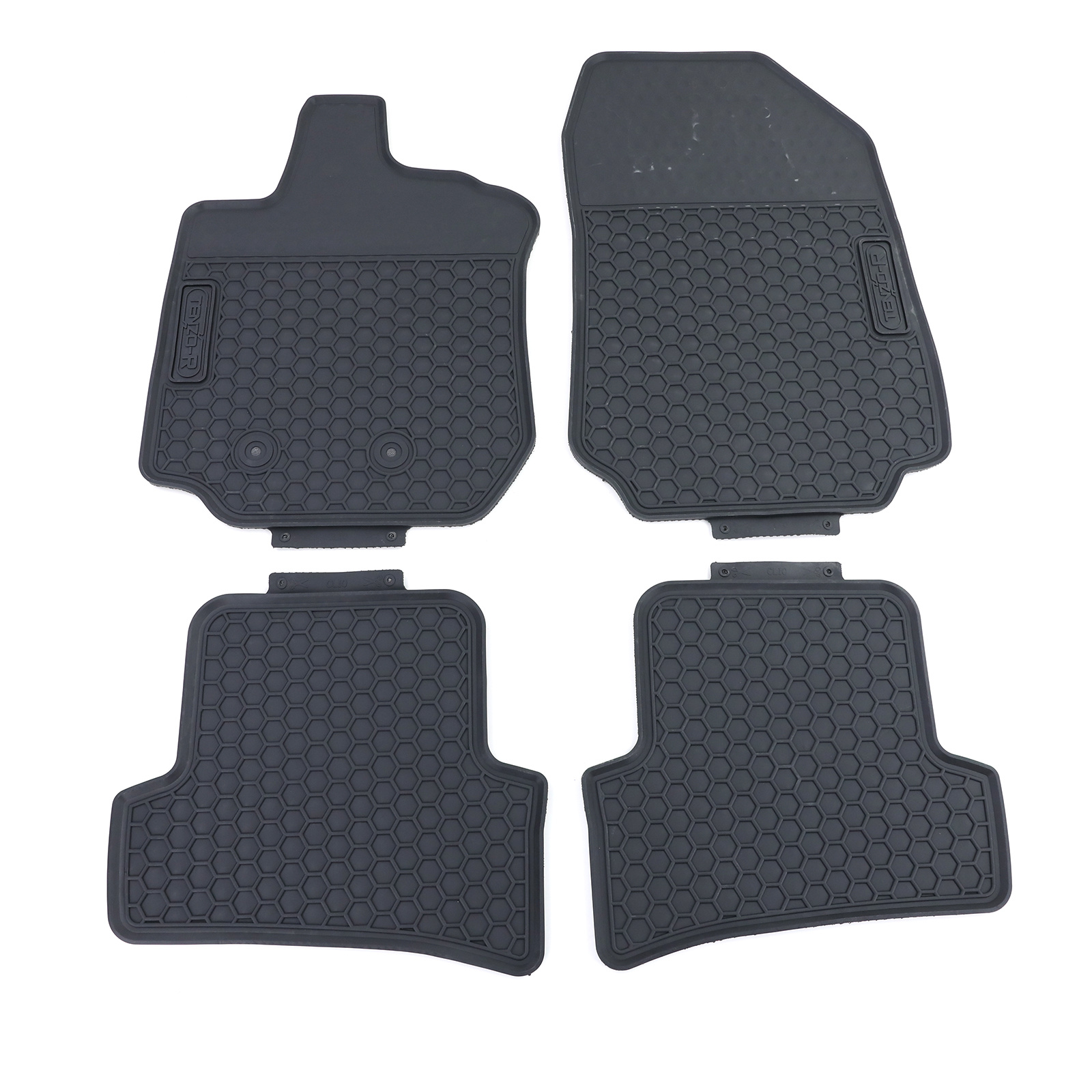 Rubberen vloermatten - Renault Clio 3 BR CR - Premium kwaliteit - Zwart