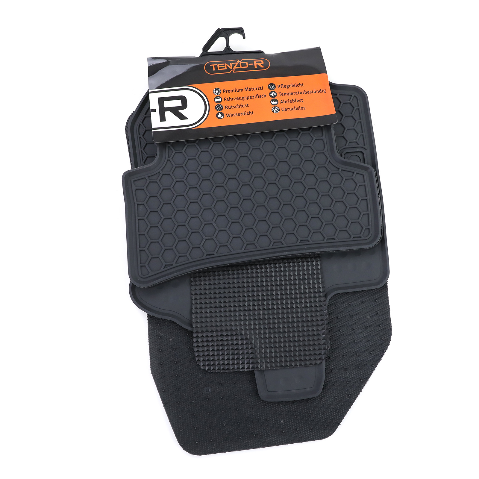 Rubberen vloermatten - geschikt voor Renault Clio 3 BR CR - Premium kwaliteit - Zwart