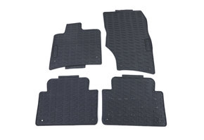 Rubberen vloermatten geschikt voor Audi Q7 4LB 06-15 - Zwart - 4 stuks
