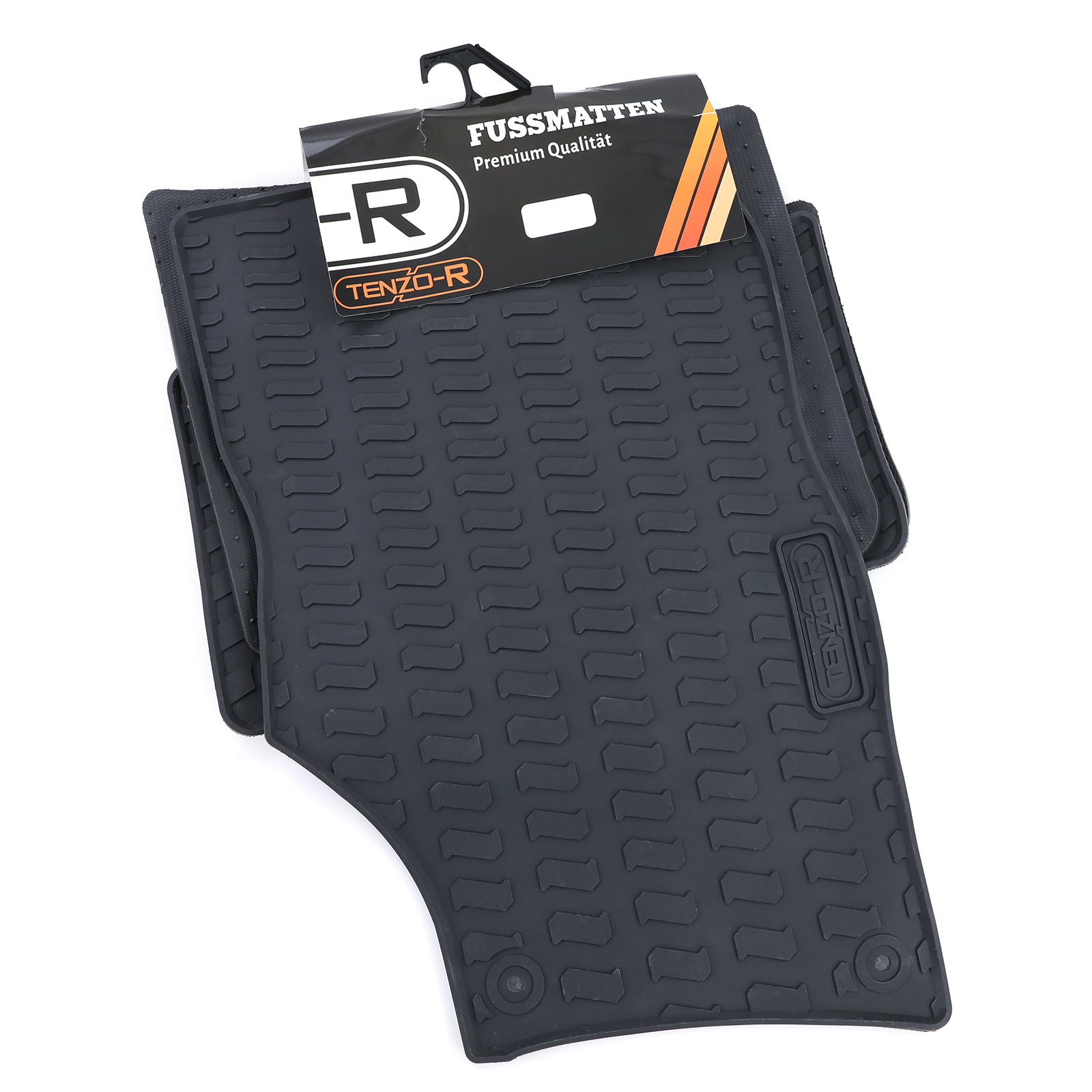 Rubberen vloermatten geschikt voor Audi Q7 4LB 06-15 - Zwart - 4 stuks