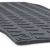 Rubberen vloermatten geschikt voor Audi Q7 4LB 06-15 - Zwart - 4 stuks