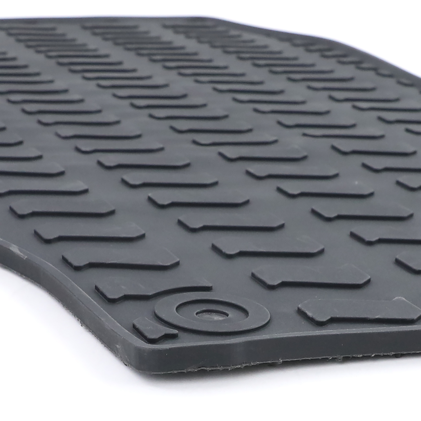 Rubberen vloermatten geschikt voor Audi Q7 4LB 06-15 - Zwart - 4 stuks