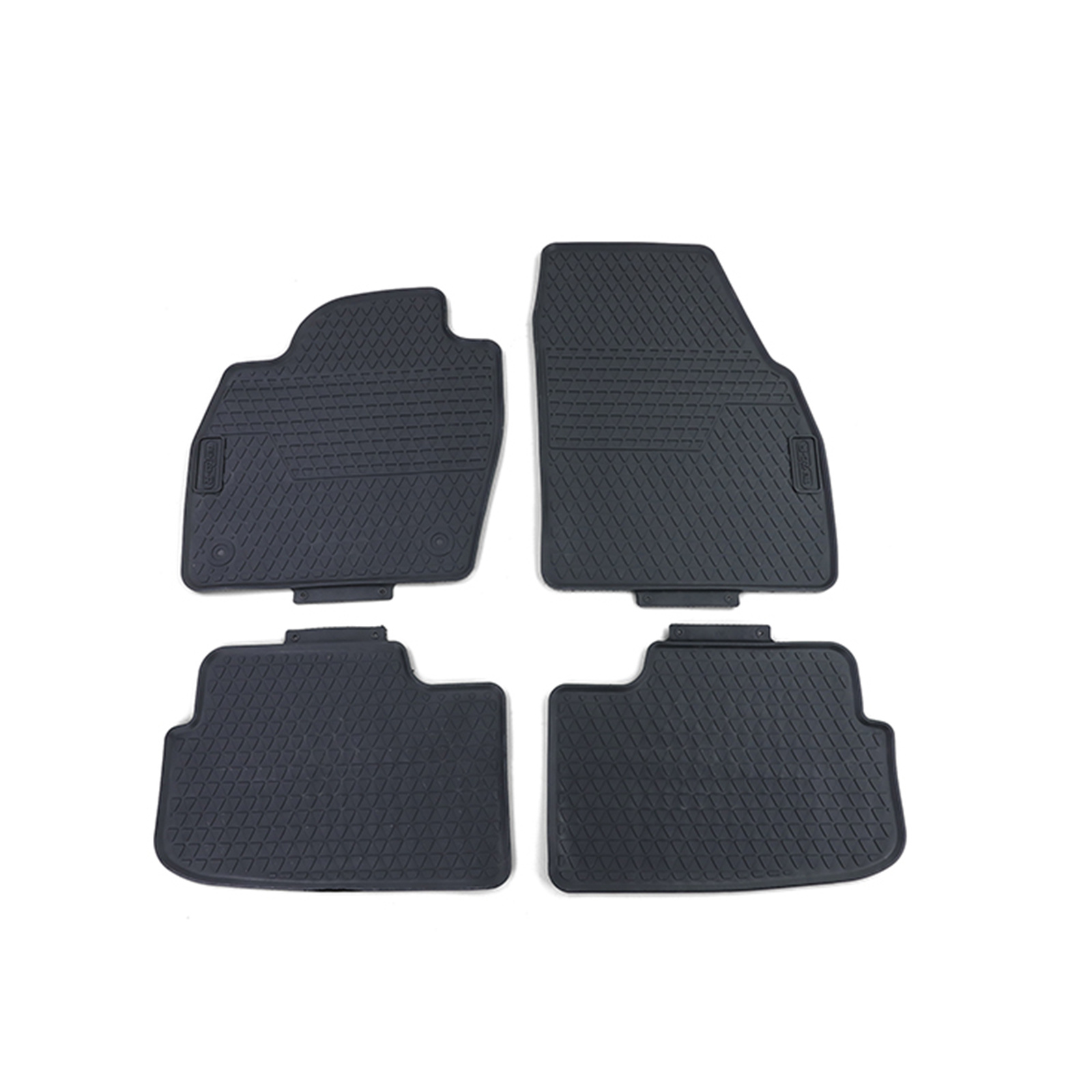 Rubberen vloermatten - VW Polo AW1 BZ1 - Zwart - 4 stuks