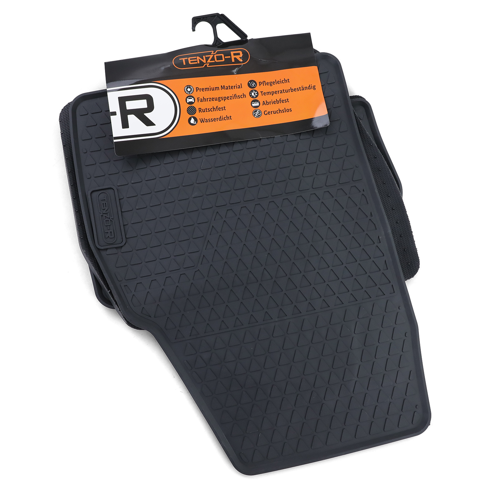 Rubberen vloermatten geschikt voor VW Polo AW1 BZ1 - Zwart - 4 stuks