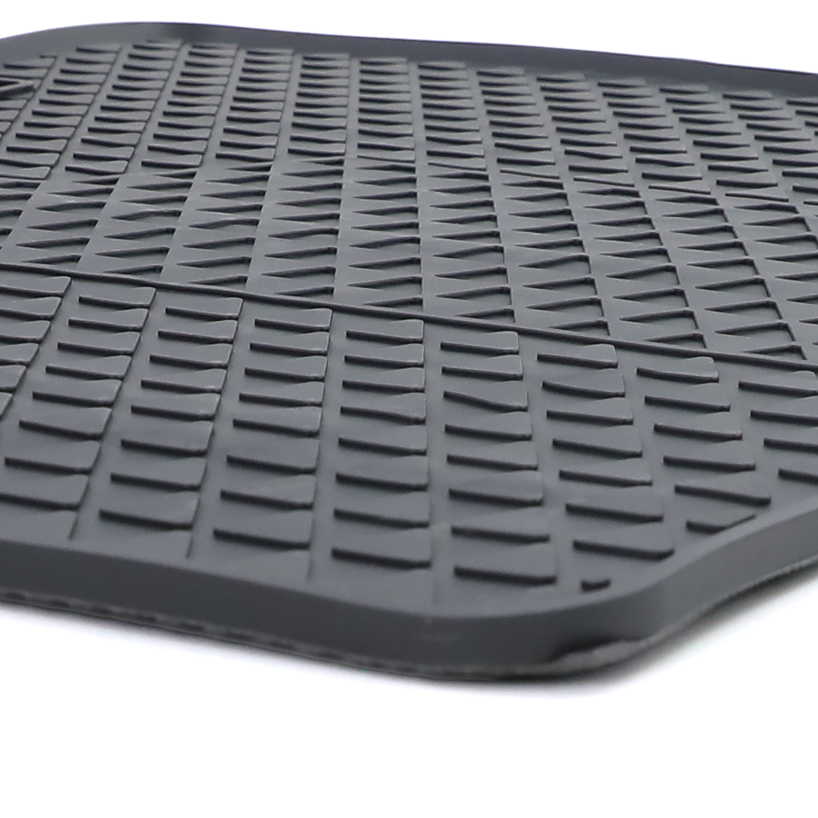 Rubberen vloermatten geschikt voor VW Polo AW1 BZ1 - Zwart - 4 stuks