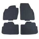 Rubberen vloermatten geschikt voor VW Polo AW1 BZ1 - Zwart - 4 stuks