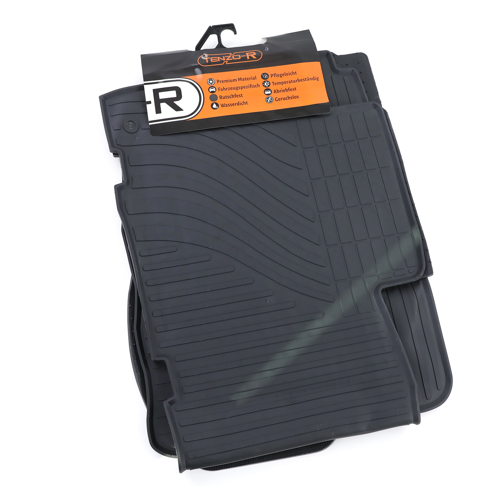 Rubberen vloermatten geschikt voor Toyota RAV4 A3 05-13 - Zwart - Set van 4