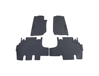 Rubberen vloermatten - Jeep Wrangler type JK - 4 stuks - zwart