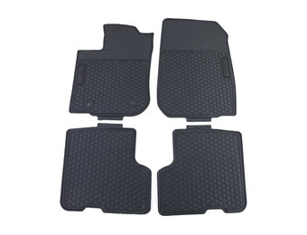 Rubberen vloermatten set - Dacia Logan 2 Sandero 2 - Premium kwaliteit - Zwart