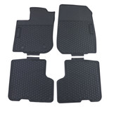 Rubberen vloermatten set - Dacia Logan 2 Sandero 2 - Premium kwaliteit - Zwart