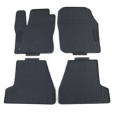 Rubberen vloermatten geschikt voor Ford Focus 10- zwart - 4 stuks