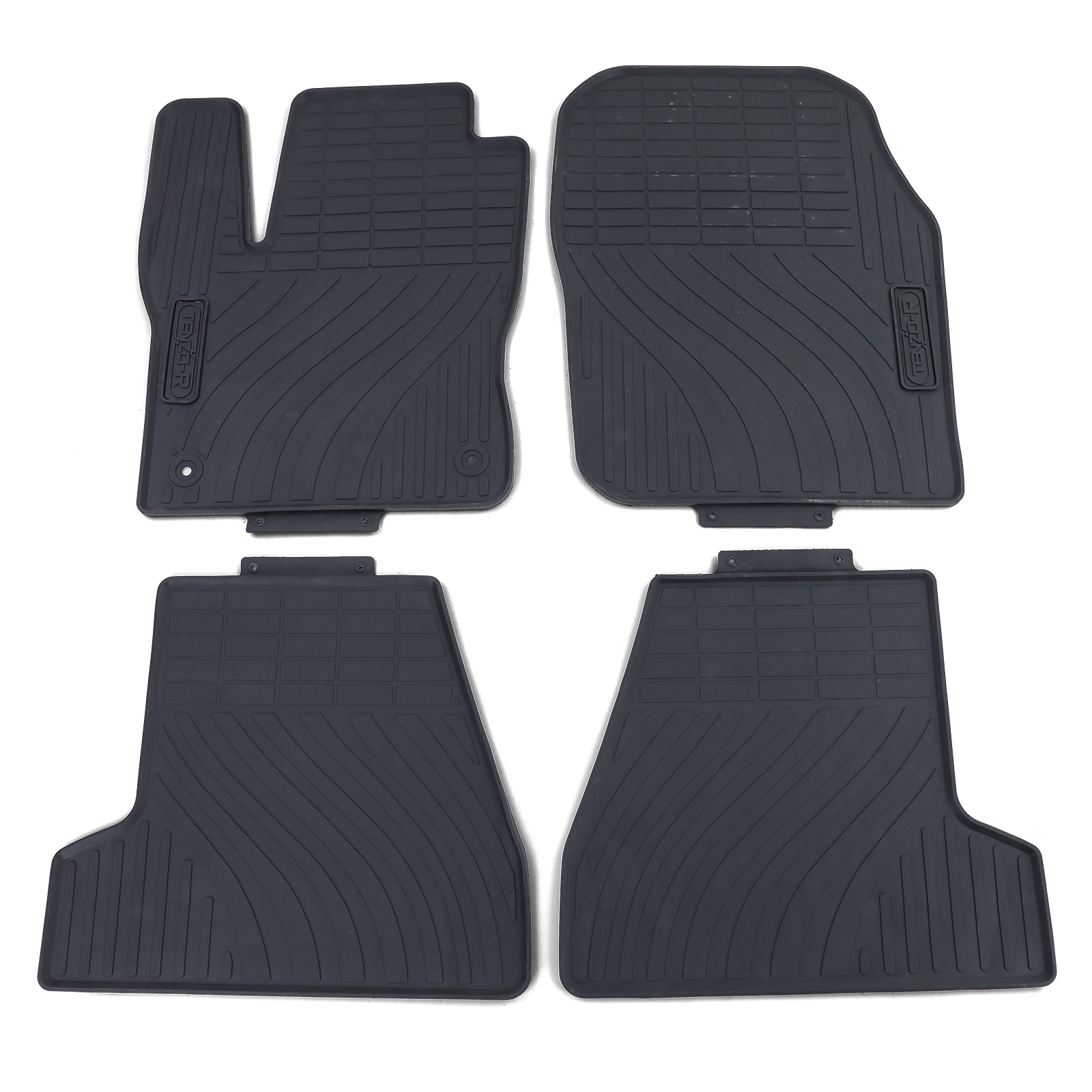 Rubberen vloermatten geschikt voor Ford Focus 10- zwart - 4 stuks