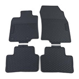 Rubberen vloermatten geschikt voor Renault Kadjar HA HL vanaf 2015 - Premium kwaliteit - Zwart