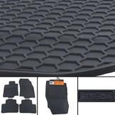 Rubberen vloermatten geschikt voor Renault Kadjar HA HL vanaf 2015 - Premium kwaliteit - Zwart