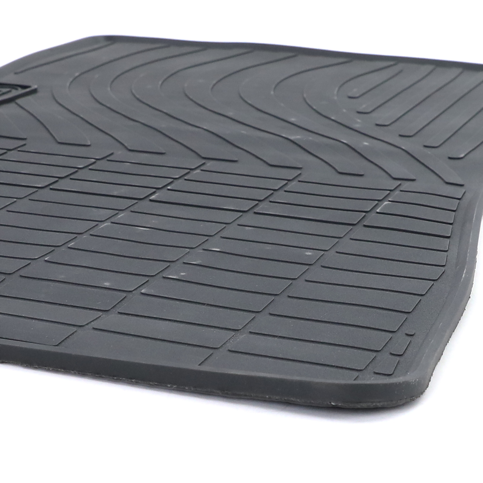 Rubberen vloermatten geschikt voor Mercedes C-Klasse W202 S202 - Zwart - 4 stuks