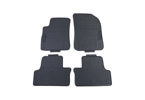 Rubberen vloermatten - geschikt voor Peugeot 2008 '14 - Zwart - 4 stuks