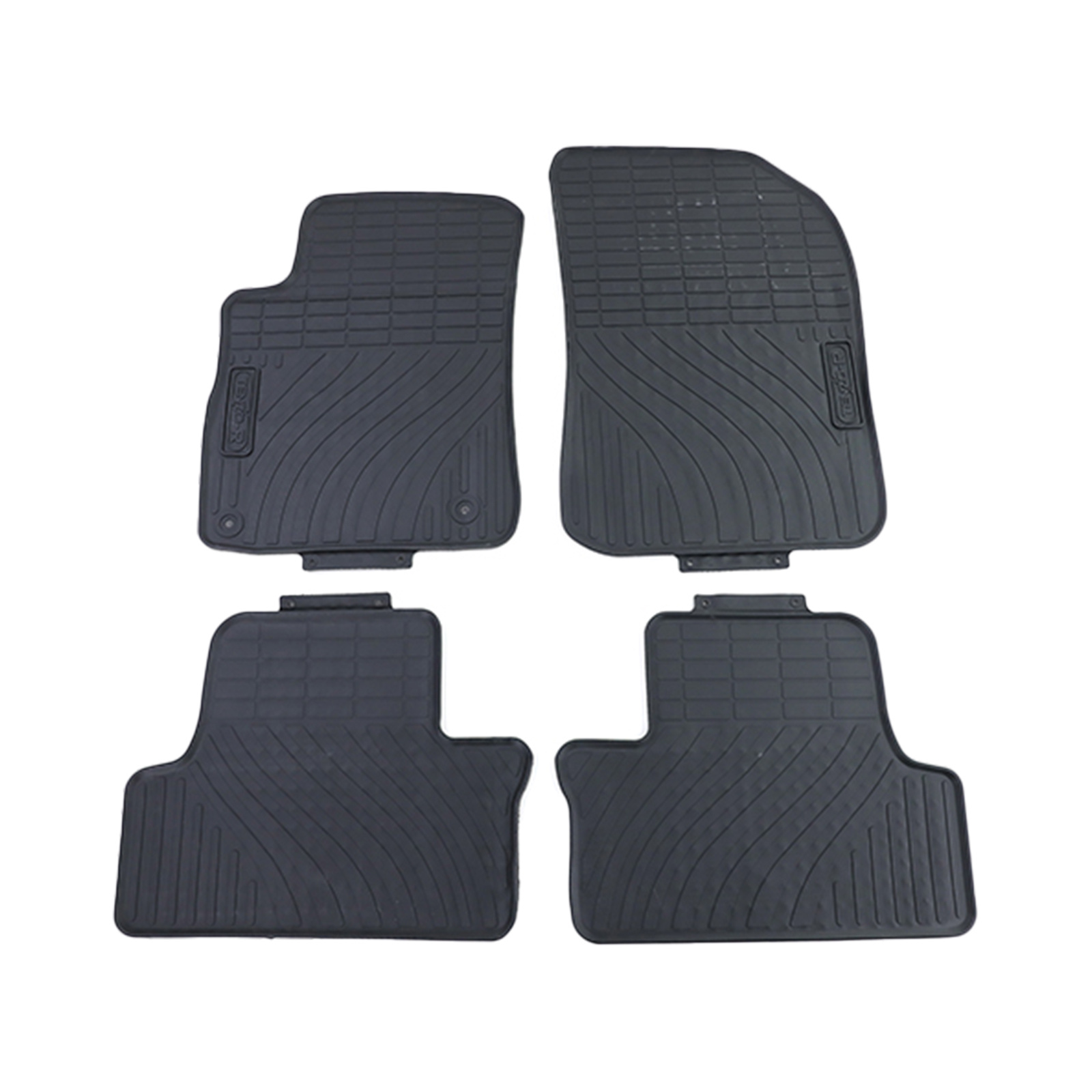 Rubberen vloermatten - Peugeot 2008 '14 - Zwart - 4 stuks