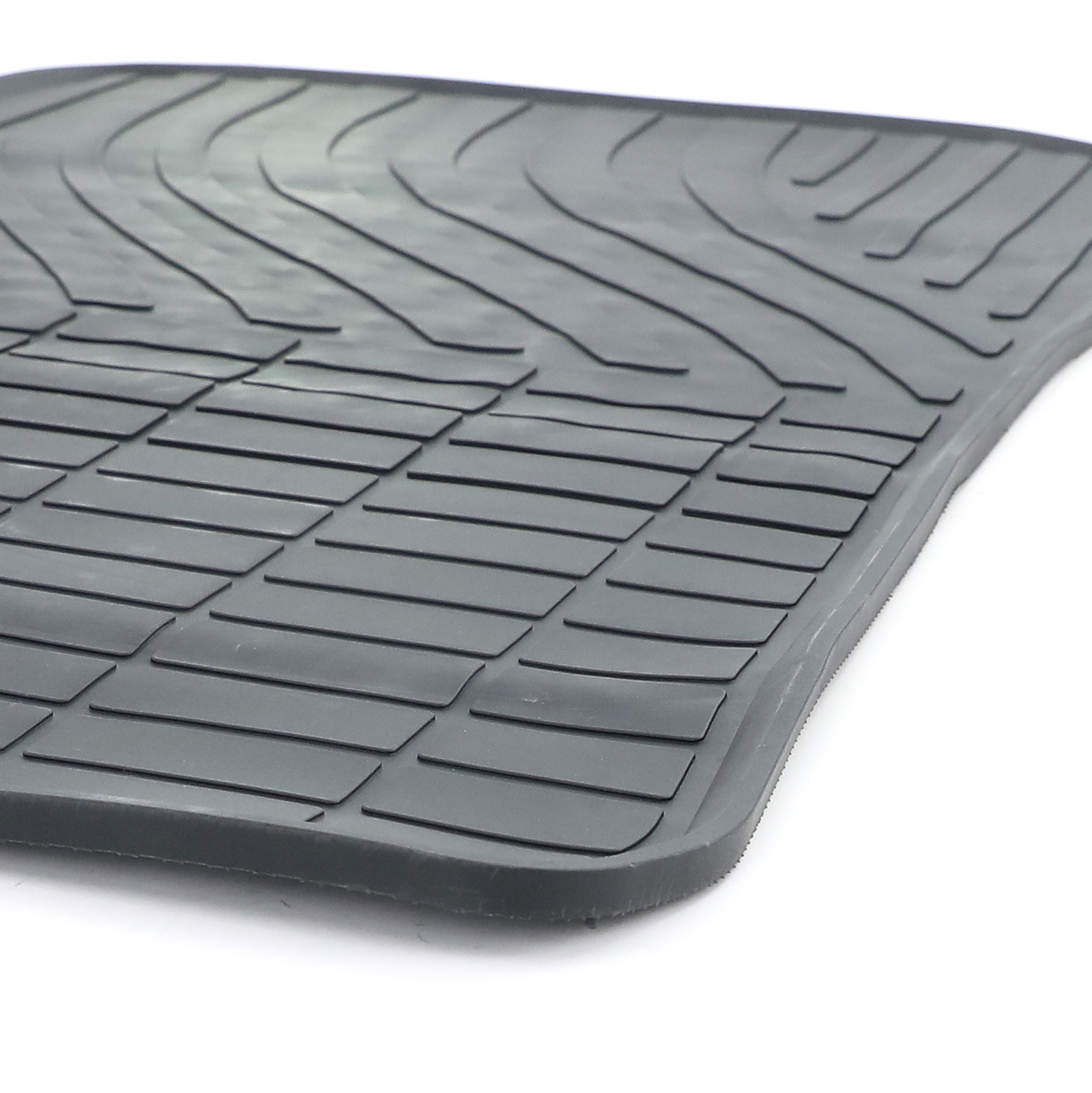 Rubberen vloermatten - geschikt voor Peugeot 2008 '14 - Zwart - 4 stuks