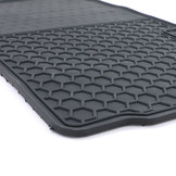 Rubberen vloermatten - Mitsubishi Outlander GG GF ZJ vanaf 2013 - Zwarte premium set met opstaande rand