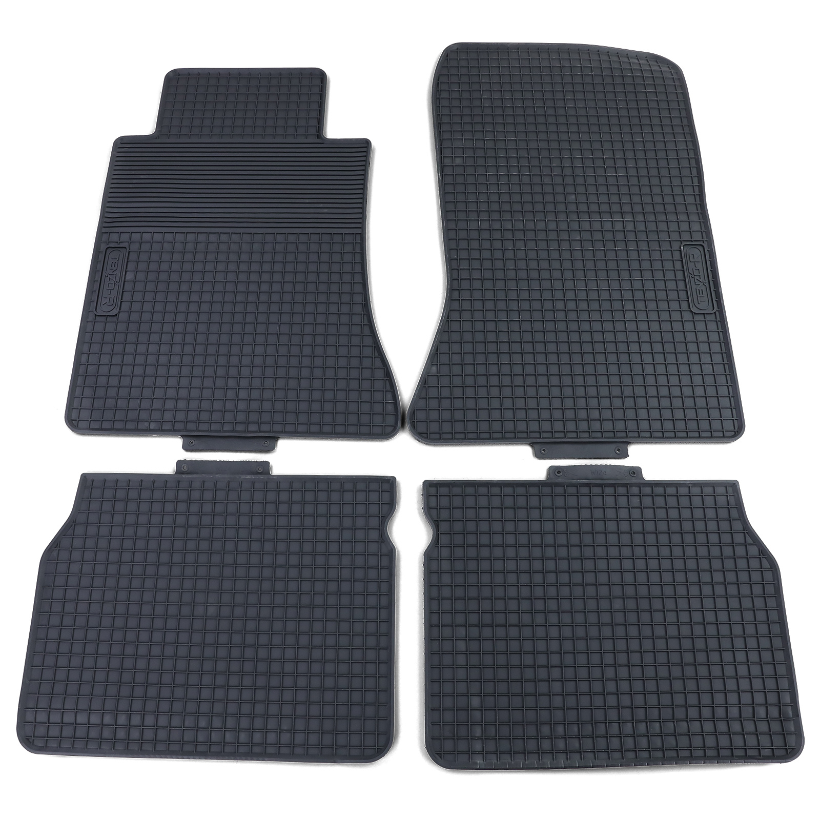 Rubberen vloermatten - Mercedes E-Klasse W124 84-97 - Premium kwaliteit - Zwart