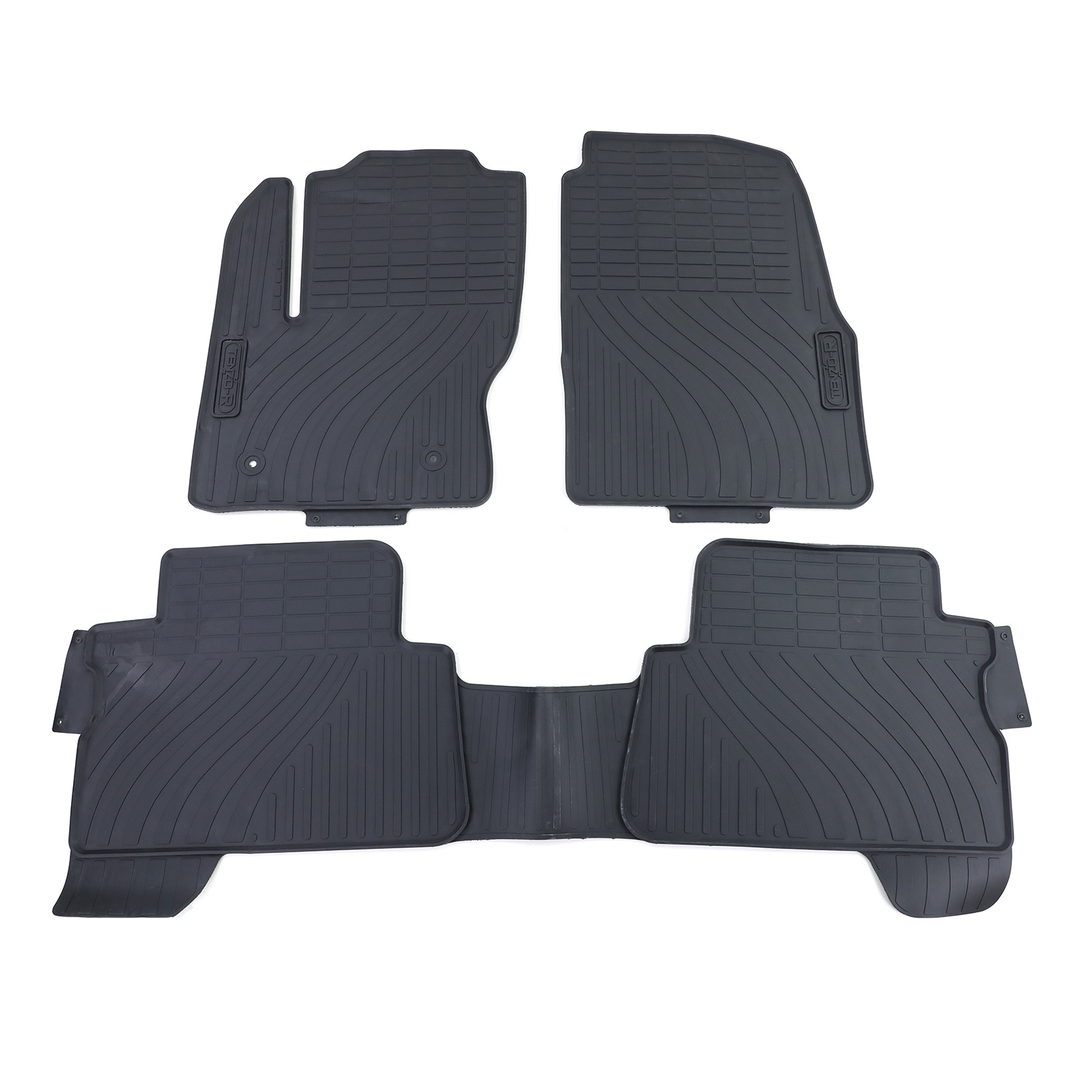 Rubberen vloermatten geschikt voor Ford Kuga 2 DM2 - Premium kwaliteit - 3-delig